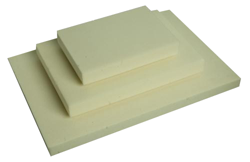 Três placas de poliuretano.