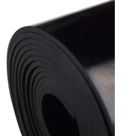 Lençol de borracha enrolado cor preto manta butil