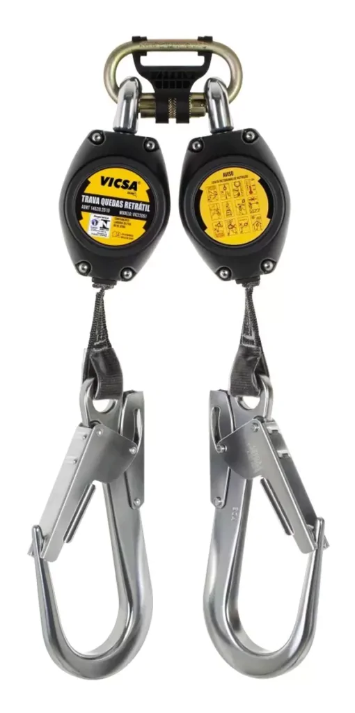 trava quedas retrátil