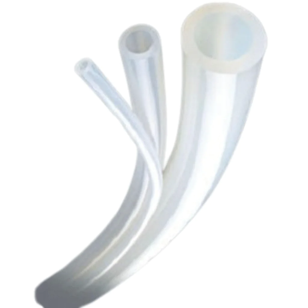 Conjunto de mangueiras/tubos translúcidos para aplicações laboratoriais ou industriais.